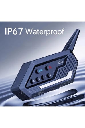Bt62 Motosiklet Kask Kulaklığı Intercom 2 Intercom Bağlantılı