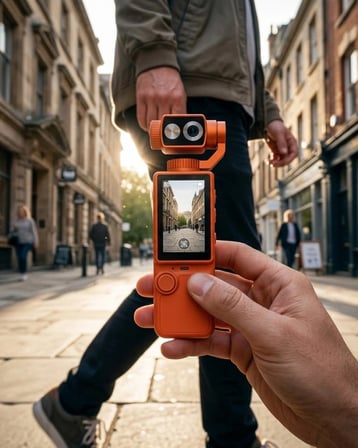 Gimbal Vlog Kamera 180 Derece Döner Lens Sabitleyici Özellikli
