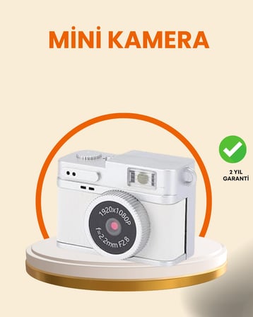 Kompakt Kamera Tasarım 128Gb Hafıza Video