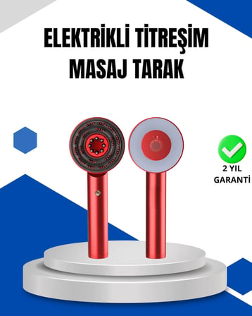Mikro Akım Teknolojili Elektrikli Saç Masaj Fırçası Uygulamalı