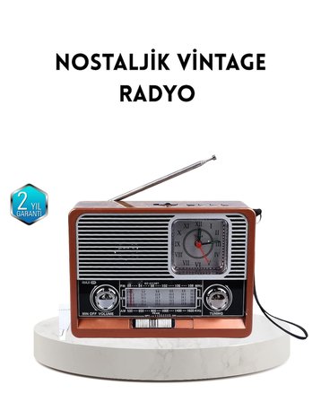 Dekoratif Radyo – Klasik Görünüm, Fonksiyon Uzun Ömürlü Kullanım