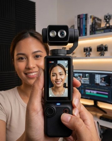 Kompakt Vlog Kamera 2.0 Ips Ekran Otomatik Odaklama Stereo Ses Kayıtlı