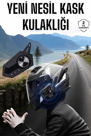 Intercom Kask Kulaklığı Anc Özelliği Yüksek Ses Kaliteli