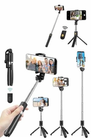 Cep Telefonu Tripod Standı Selfie Sopa Uzaktan Kumandalı