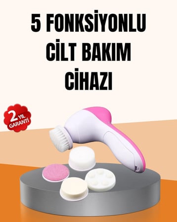 Derin Temizleme Masaj İçin 5 Başlıklı Yüz Cilt Bakım Aleti