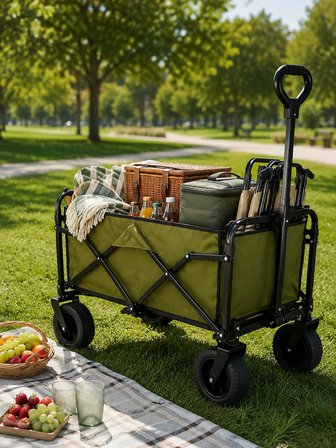 130 Kg Taşıma Kapasiteli Katlanabilir Wagon Taşıma Arabası