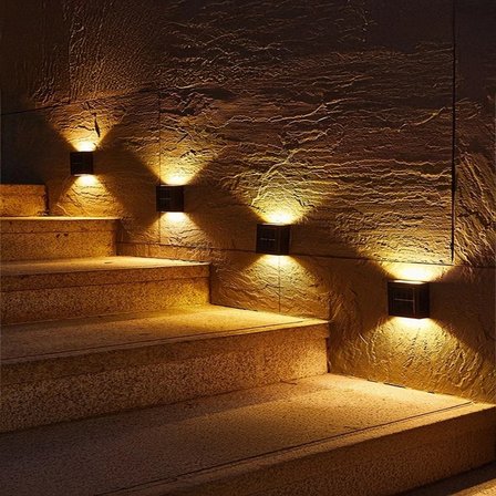 Çift Yönlü Sensörlü Bahçe Duvar Led,