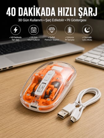 Sessiz Usb Girişli Mouse Yüksek Performanslı Yeni Nesil