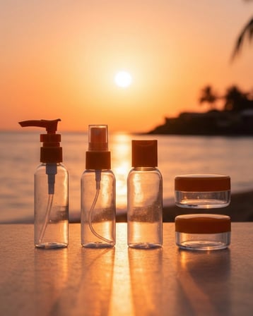 Seyahat Boy 5’Li Kozmetik Dolum Seti 30 Ml Sızdırmaz Tasarım