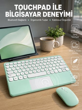 Profesyonel Q Klavye Klavye Touchpad 10.8 Inç Yeni Nesil