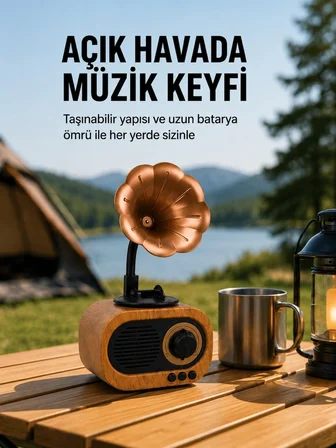 Taşınabilir Radyo Hoparlör Usb Sd Aux Destekli Yeni Nesil