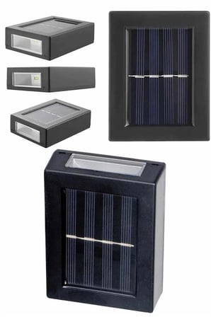 Solar Lamba Dekoratif Aplik Su Geçirmez Led Işıklı Duvar Lambası