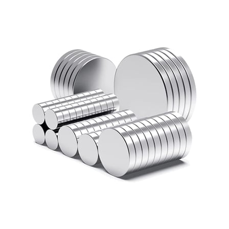 10 Adet 10X2Mm Yuvarlak Neodyum Mıknatıs Güçlü Magnet Nikel Kaplamalı