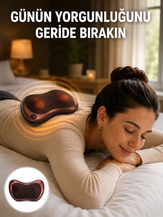 Taşınabilir Yoğurma Masaj Boyun Bel Sırt Ayak Yeni Nesil