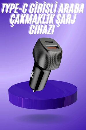 38W Usb Girişli Oto Çakmaklık Araç İçi Hızlı Çakmaklık Aleti
