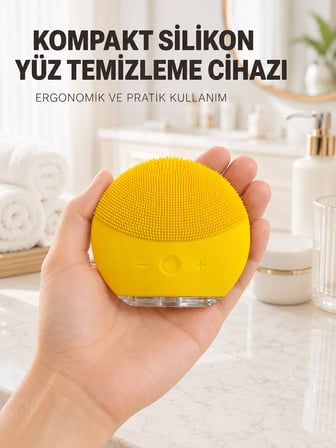 Yüz Temizleme Fırçası Titreşim Ayarlı Usb Şarjlı Cilt Bakım