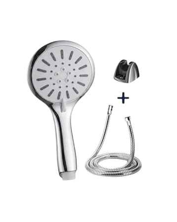 Duş Başlığı Seti 4 Kademeli El Duşu Spiral Hortumlu Banyo Seti