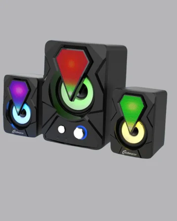 2+1 Rgb Led Işıklı Güçlü Bas Sistemli Bilgisayar Hoparlörü
