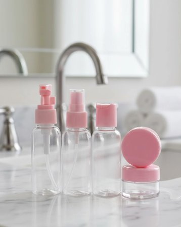 Taşınabilir 5’Li Seyahat Kozmetik Şişe Seti 30 Ml Sızdırmaz