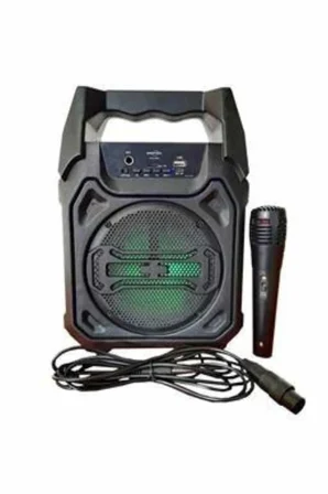 Hoparlör Led Işıklı Taşınabilir Speaker Uzun Pil Ömrü
