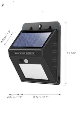 Solar Güneş Panelli Sensörlü Lamba Tasarruflu