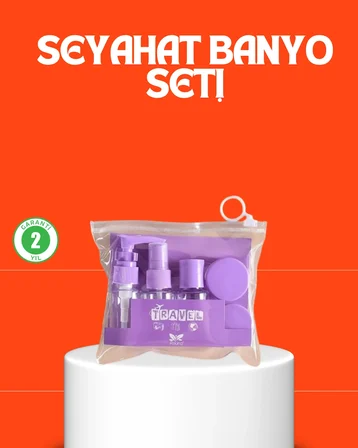 5 Parça Seyahat Kişisel Bakım Seti Şişe Sprey Kutulu