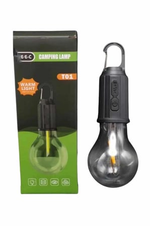 Şarjlı Dekoratif Kamp Lambası Askılı Ampul Led Işık Girişli