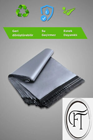 Geri Dönüştürülebilir 45x55x5 cm 100 Adet Cepli Kargo Poşetleri
