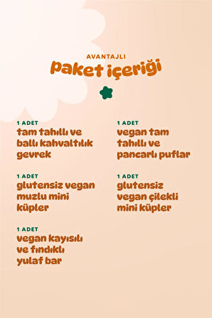 Humm Organic Organik Kahvatlı & Ara Öğün Atıştırmalık Paketi - 5 Adet (5 ÇEŞİT)