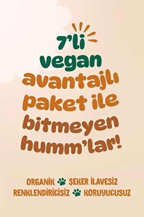 Humm Organic Organik Vegan Atıştırmalık Paketi - 7 adet (7 çeşit)