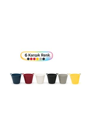 Kaktüs Sukulent Mini Saksı 6lı Karışık Renk