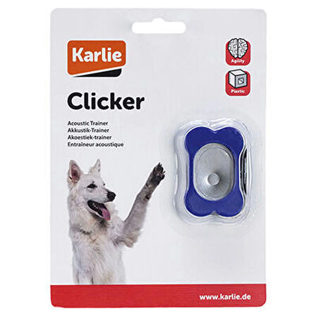 Akustik Clicker Köpek Eğitimi Aparatı 5 X 3 X 1,5 Cm Mavi Renk