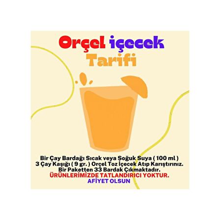 Orçel 4 Çeşit Karma Koli Aromalı İçecek Tozu Oralet Çay 300gr.x 16 Adet