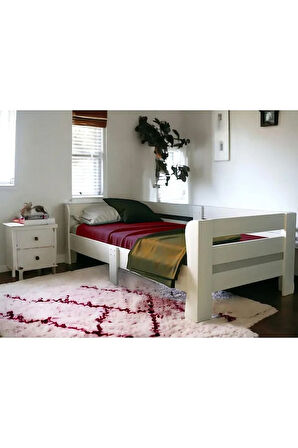 Fawdecor Doğal Ahşap Sedir Karyola Baza Yatak Dekor Mobilya