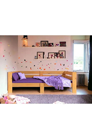 Fawdecor Doğal Ahşap Sedir Karyola Baza Yatak Dekor Mobilya