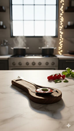 Doğal Ahşap Kirli Kaşıklık