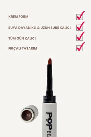 POP Beauty Kaş Pomadı, Tattoo, Kaş Kalemi, Farı kaspomadı1