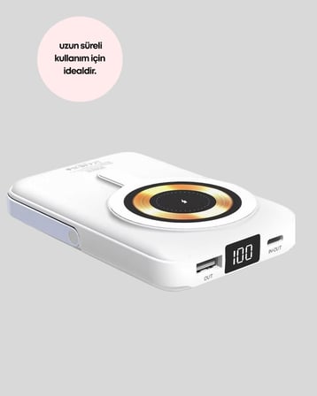 uygun MagSafe Uyumlu Kablosuz Powerbank Hızlı Şarj Özellikli 2026 seri