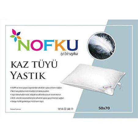 Nofku Kaz Tüyü Yastık 50X70