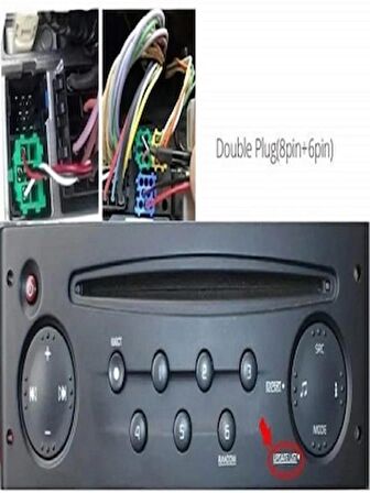 clio megan 2 cd çalar teypler için aux usb bluetooh modül 1m kablolu