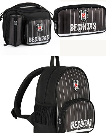 Beşiktaş Official Lisanslı Me Team Sırt Çantası+Beslenme Çantası+Kalem Kutusu Set