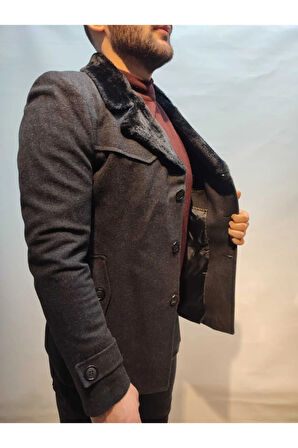 Peluş Yaka Spor Kaşe Kaban Yeni Sezon Sınırlı Üretim