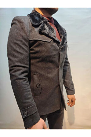 Peluş Yaka Spor Kaşe Kaban Yeni Sezon Sınırlı Üretim