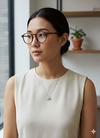 0Minik Uğur Fil Kolyesi - Minimalist Kadın Kolye