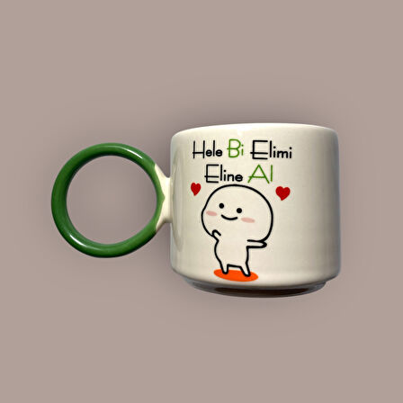 Yeşil Kulplu Aşk Kupası