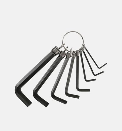 8 Parça Alyan Seti 8'li Allen Anahtar Takımı 1,5 Mm 2 Mm 2,5 Mm 3 Mm 4 Mm 5 Mm 5,5 Mm 6 Mm