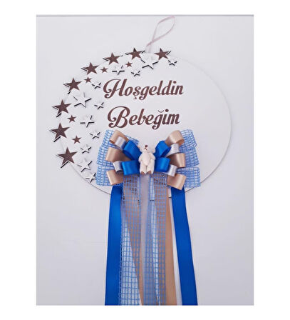 Gelinler Dünyası Ahşap Kapı Süsü Yıldızlı