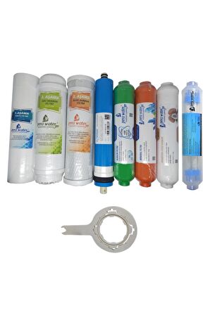 Pera Water Açık Kasa Su Arıtma Uyumlu Vontron Mebran 8li Alkali+mineral+detox Filtre Seti