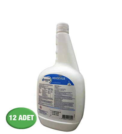 Ecolab Derdevice Tıbbi Cihaz Dezenfektanı 1 lt 12 Adet
