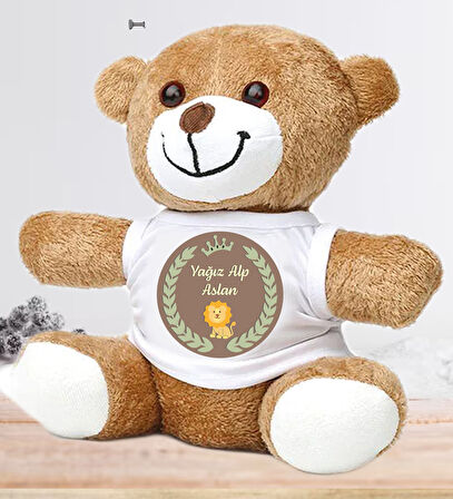 Kişiye Özel Bebek Kapı Süsü (Peluş Ayıcık Hediyeli) – Baby Shower / Hastane Odası